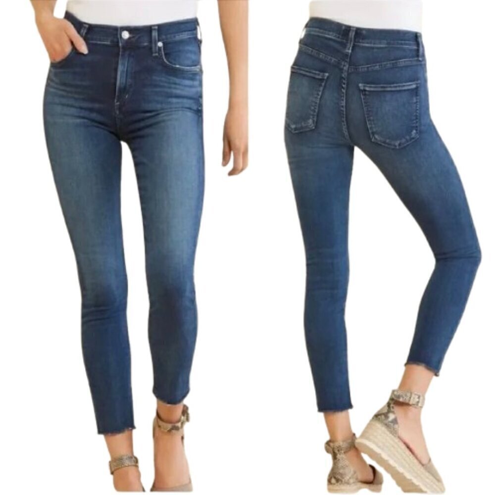 Women's 27 Agolde Sophie High Rise Raw Hem Crop Skinny‎ Denim Jean